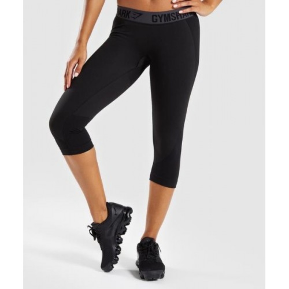 Gymshark Cropped Flex Leggings Black S